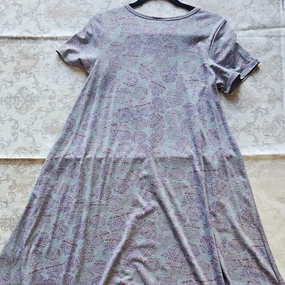 Lularoe Mommy & Me Set Carly S Scarlett Kids 8 Dress High Low Swing Twirl Floral